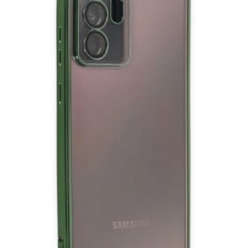 Samsung Galaxy Note 20 Ultra Kılıf Lensli Silikon - Yeşil-(5796)