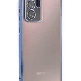 Samsung Galaxy Note 20 Ultra Kılıf Lensli Silikon - Açık Mavi-(5796)
