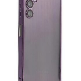 Samsung Galaxy A14 4G Kılıf Lensli Silikon - Mor-(5796)