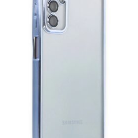 Samsung Galaxy M23 Kılıf Lensli Silikon - Açık Mavi-(5796)