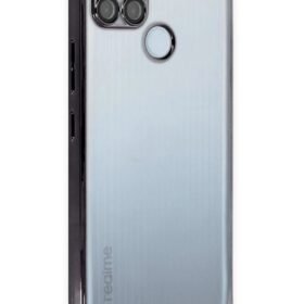 Realme C25Y Kılıf Lensli Silikon - Siyah-(5796)