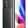 Xiaomi Poco M5 Kılıf Auto Focus Karbon Kapak - Siyah-(5796)