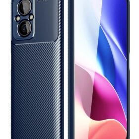 Xiaomi Poco M5 Kılıf Auto Focus Karbon Kapak - Lacivert-(5796)