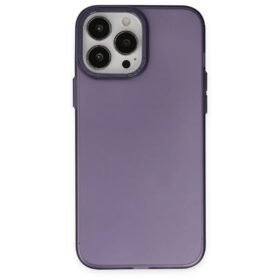 iPhone 14 Pro Max Kılıf Modos Metal Kapak - Derin Mor-(5796)