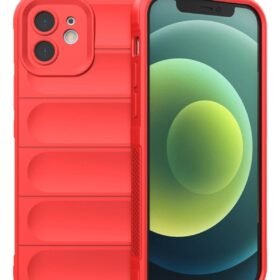 iPhone 12 Kılıf Optimum Silikon - Kırmızı-(5796)