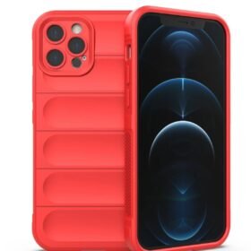 iPhone 12 Pro Kılıf Optimum Silikon - Kırmızı-(5796)