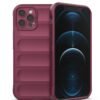 iPhone 12 Pro Kılıf Optimum Silikon - Bordo-(5796)