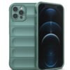 iPhone 12 Pro Kılıf Optimum Silikon - Koyu Yeşil-(5796)