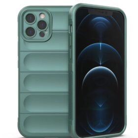 iPhone 12 Pro Kılıf Optimum Silikon - Koyu Yeşil-(5796)