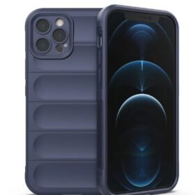 iPhone 12 Pro Kılıf Optimum Silikon - Lacivert-(5796)