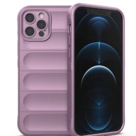 iPhone 12 Pro Kılıf Optimum Silikon - Mor-(5796)