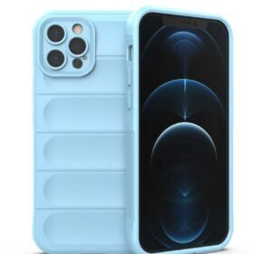 iPhone 12 Pro Kılıf Optimum Silikon - Sky Blue-(5796)