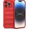 iPhone 13 Pro Max Kılıf Optimum Silikon - Kırmızı-(5796)