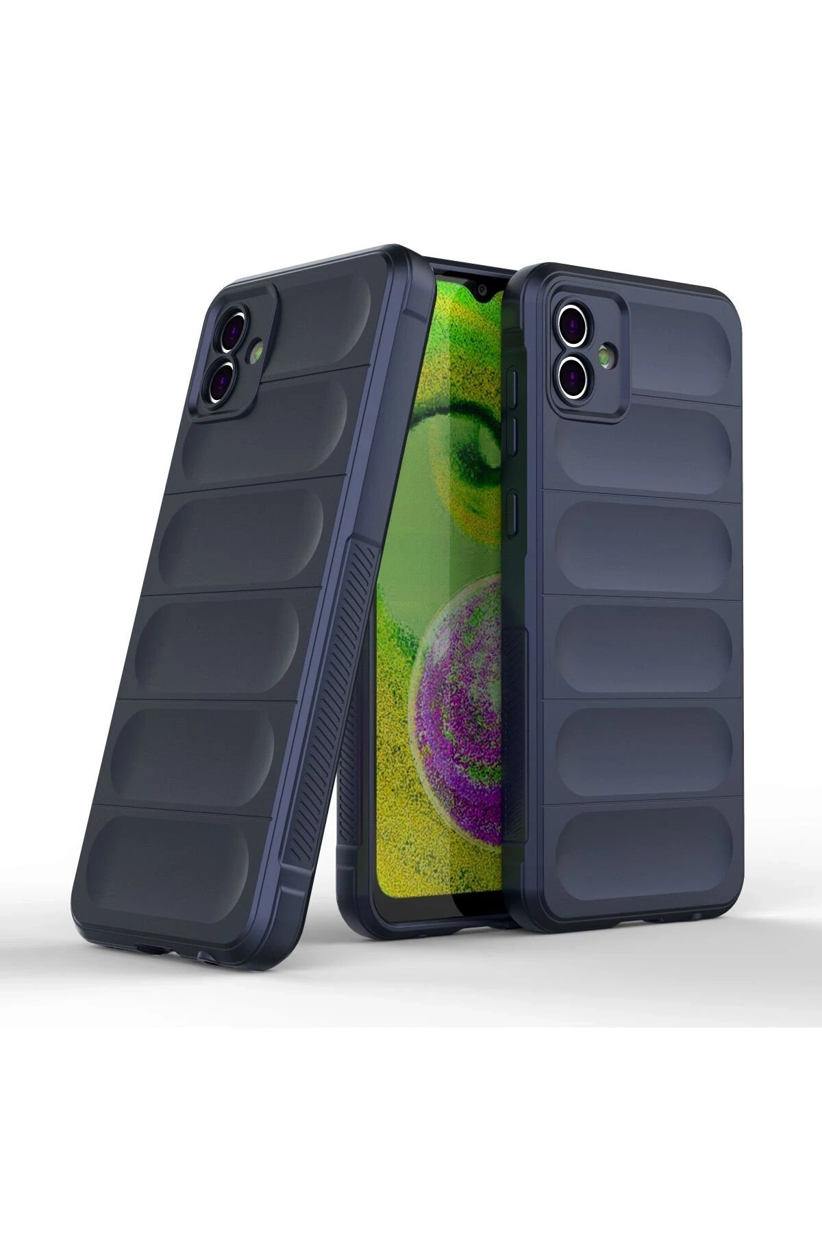 Samsung Galaxy A04 Kılıf Optimum Silikon - Lacivert-(5796) - Görsel 2