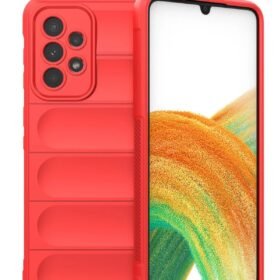 Samsung Galaxy A33 5G Kılıf Optimum Silikon - Kırmızı-(5796)