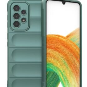 Samsung Galaxy A33 5G Kılıf Optimum Silikon - Koyu Yeşil-(5796)