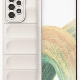 Samsung Galaxy A33 5G Kılıf Optimum Silikon - Krem-(5796)