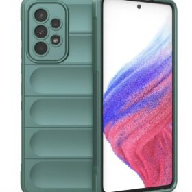 Samsung Galaxy A53 5G Kılıf Optimum Silikon - Koyu Yeşil-(5796)