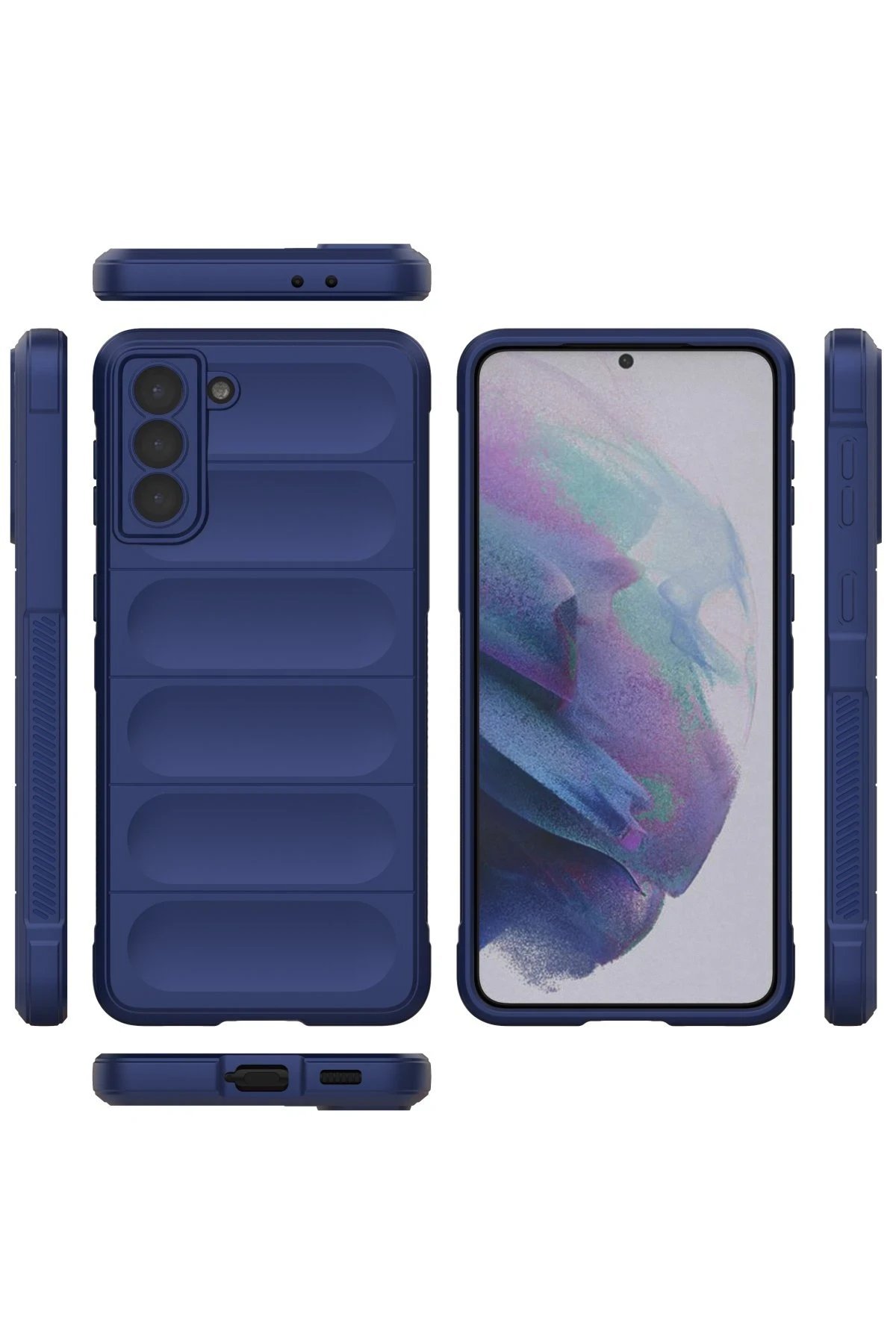 Samsung Galaxy S22 Plus Kılıf Optimum Silikon - Lacivert-(5796) - Görsel 3