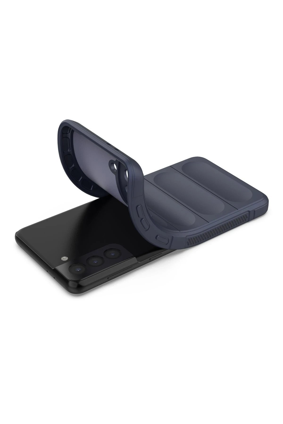 Samsung Galaxy S22 Plus Kılıf Optimum Silikon - Lacivert-(5796) - Görsel 4