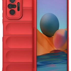 Xiaomi Redmi Note 10 Pro Kılıf Optimum Silikon - Kırmızı-(5796)