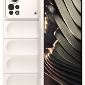 Xiaomi Poco X4 Pro 5G Kılıf Optimum Silikon - Krem-(5796)