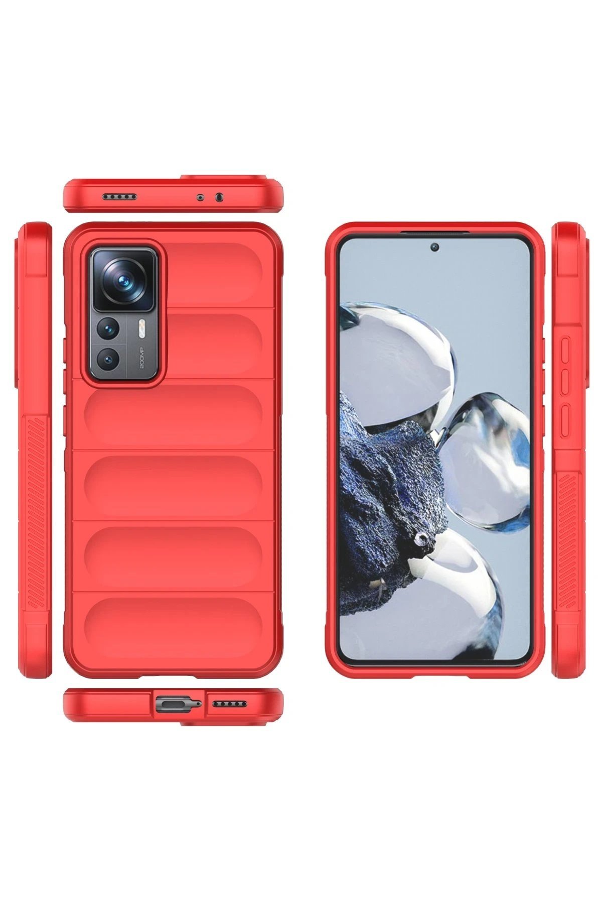 Xiaomi Mi 12T Pro Kılıf Optimum Silikon - Kırmızı-(5796) - Görsel 3