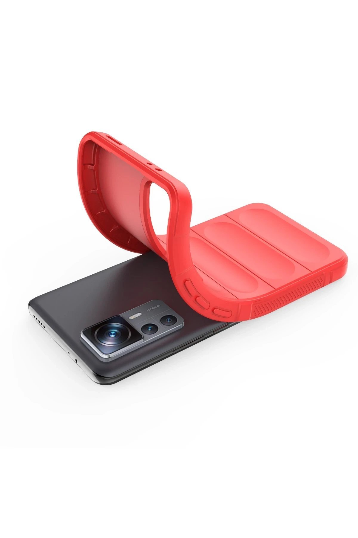 Xiaomi Mi 12T Pro Kılıf Optimum Silikon - Kırmızı-(5796) - Görsel 4