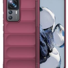 Xiaomi Mi 12T Pro Kılıf Optimum Silikon - Bordo-(5796)
