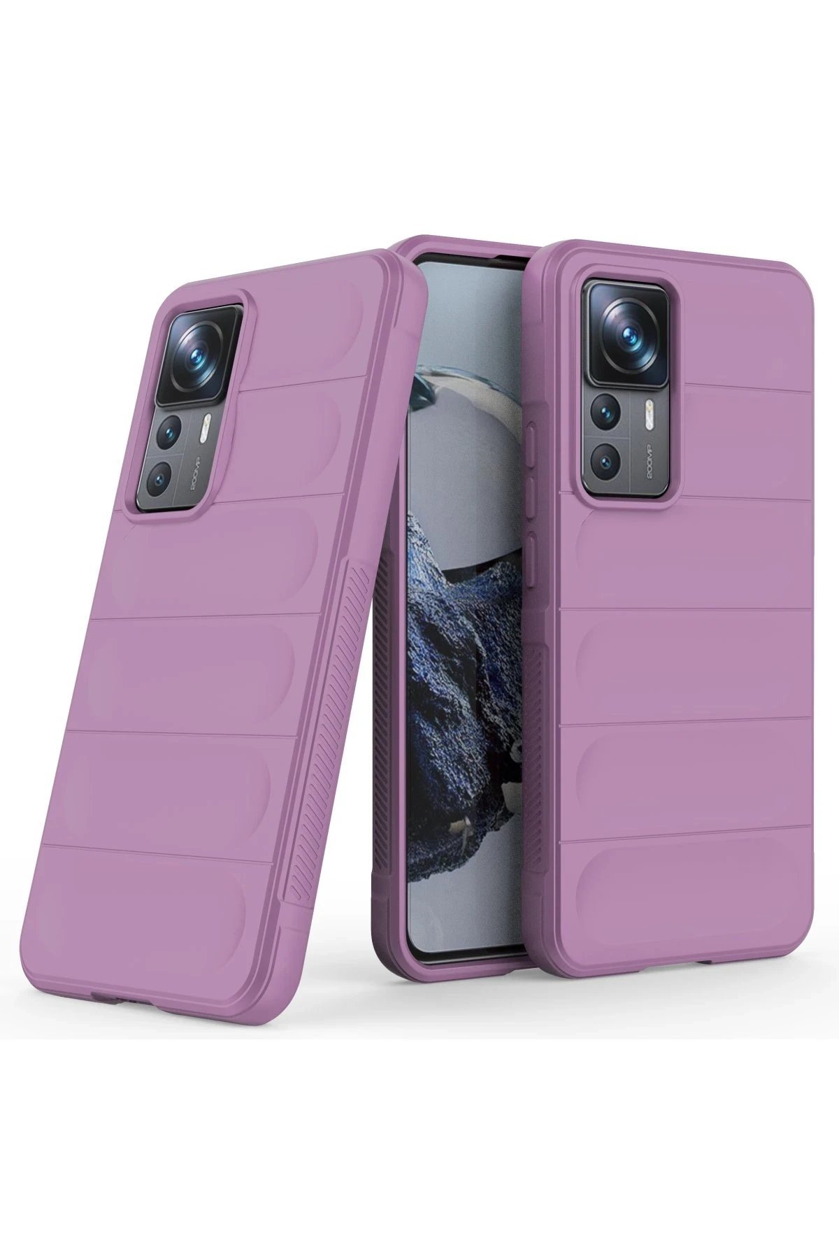 Xiaomi Mi 12T Pro Kılıf Optimum Silikon - Mor-(5796) - Görsel 2