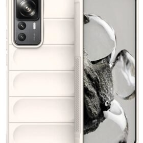 Xiaomi Mi 12T Pro Kılıf Optimum Silikon - Krem-(5796)