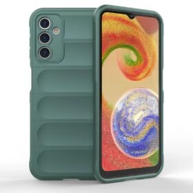Samsung Galaxy A14 4G Kılıf Optimum Silikon - Koyu Yeşil-(5796)