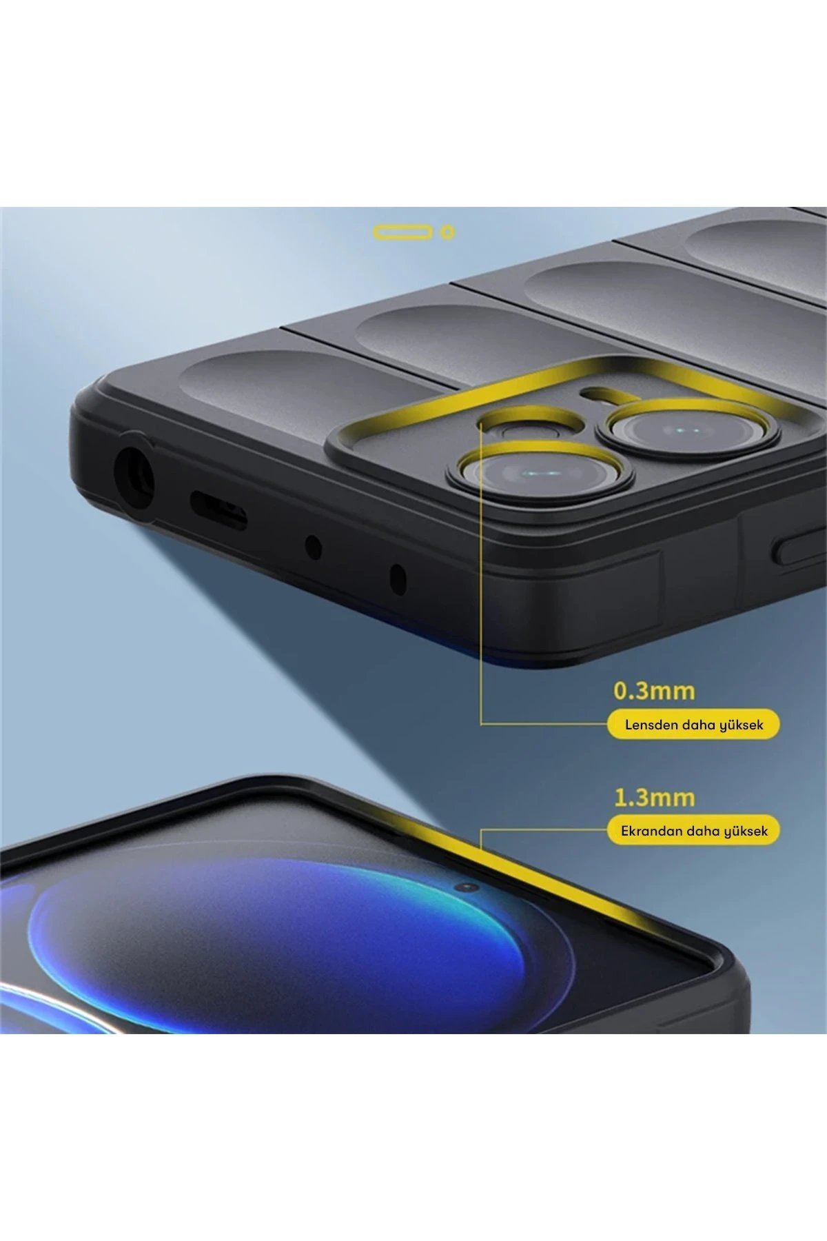 Xiaomi Redmi Note 12 4G Kılıf Optimum Silikon - Kırmızı-(5796) - Görsel 4