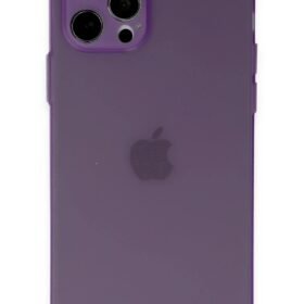 iPhone 12 Pro Kılıf Puma Silikon - Koyu Mor-(5796)