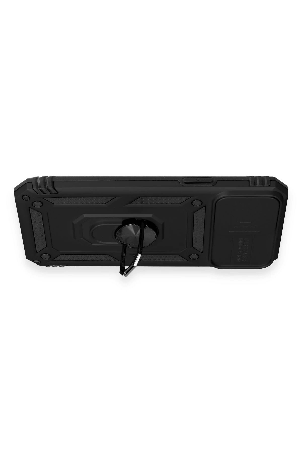 iPhone 12 Pro Max Kılıf Pars Lens Yüzüklü Silikon - Siyah-(5796) - Görsel 3