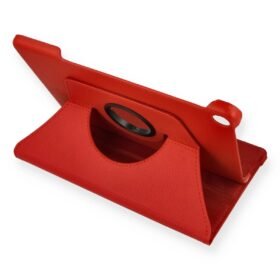 Huawei MatePad T10S 10.1 Kılıf 360 Tablet Deri Kılıf - Kırmızı-(5796)