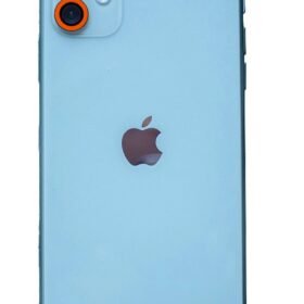 iPhone 11 Neon Fosforlu Kamera Lens - Turuncu-(5796)