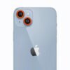 iPhone 13 Neon Fosforlu Kamera Lens - Turuncu-(5796)