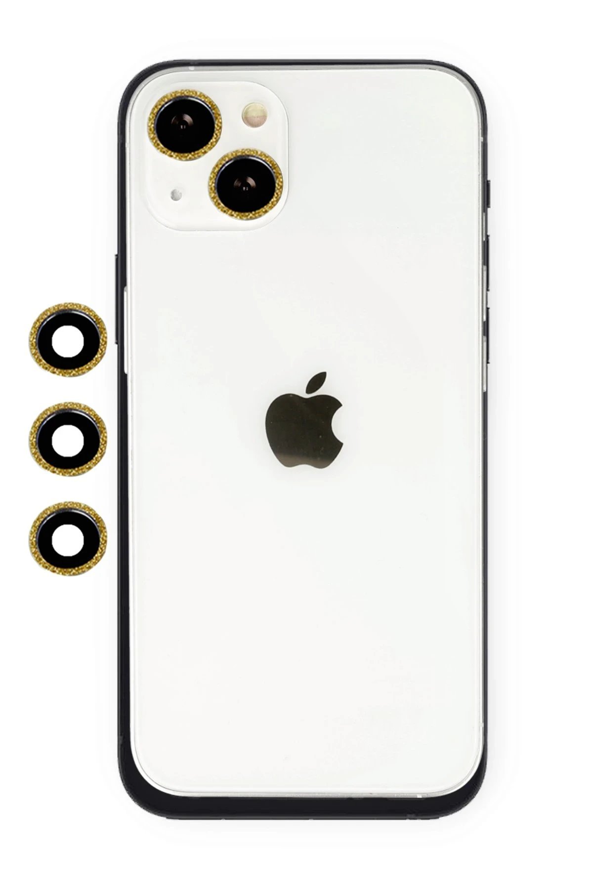 iPhone 14 Shine Kamera Lens - Gold-(5796)
