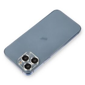 iPhone 11 Pro Max Metal Kamera Lens Koruma Cam - Gümüş-(5796)