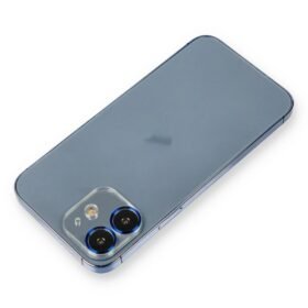 iPhone 12 Metal Kamera Lens Koruma Cam - Mavi-(5796)