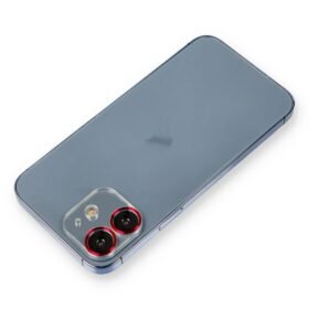 iPhone 12 Metal Kamera Lens Koruma Cam - Kırmızı-(5796)