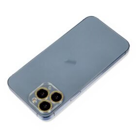 iPhone 11 Pro Shine Kamera Lens Koruma Cam - Gold-(5796)