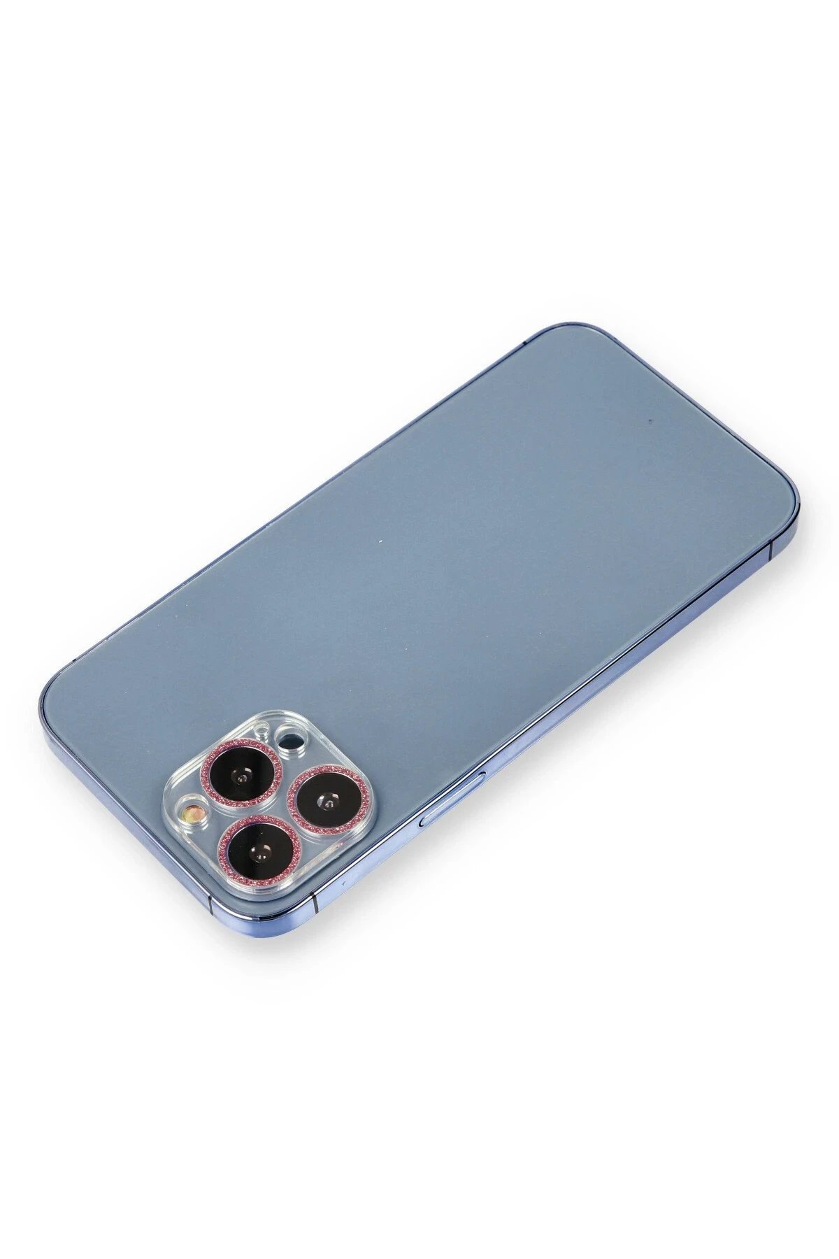 iPhone 13 Pro Shine Kamera Lens Koruma Cam - Pembe-(5796)