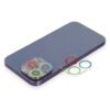 iPhone 12 Pro Renkli Kamera Lens Koruma Cam - Mavi-Yeşil-(5796)