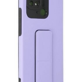 Xiaomi Redmi 10C Kılıf Mega Standlı Silikon - Lila-(5796)