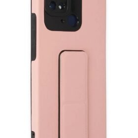 Xiaomi Redmi 10C Kılıf Mega Standlı Silikon - Pudra-(5796)