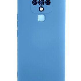 Tecno Camon 16 Kılıf Nano içi Kadife Silikon - Mavi-(5796)