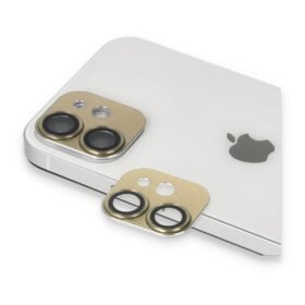 iPhone 11 Pers Alüminyum Kamera Lens - Gold-(5796)