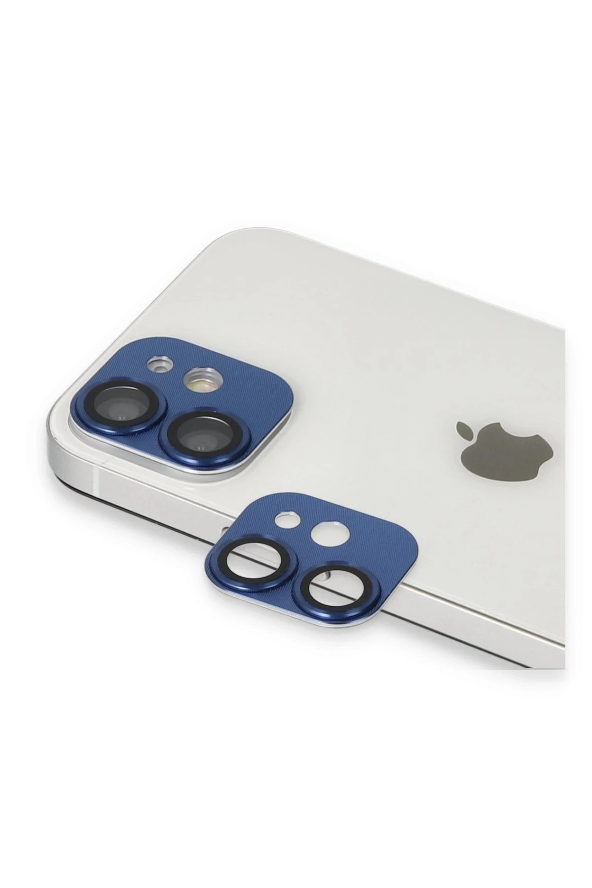 iPhone 11 Pers Alüminyum Kamera Lens - Lacivert-(5796)